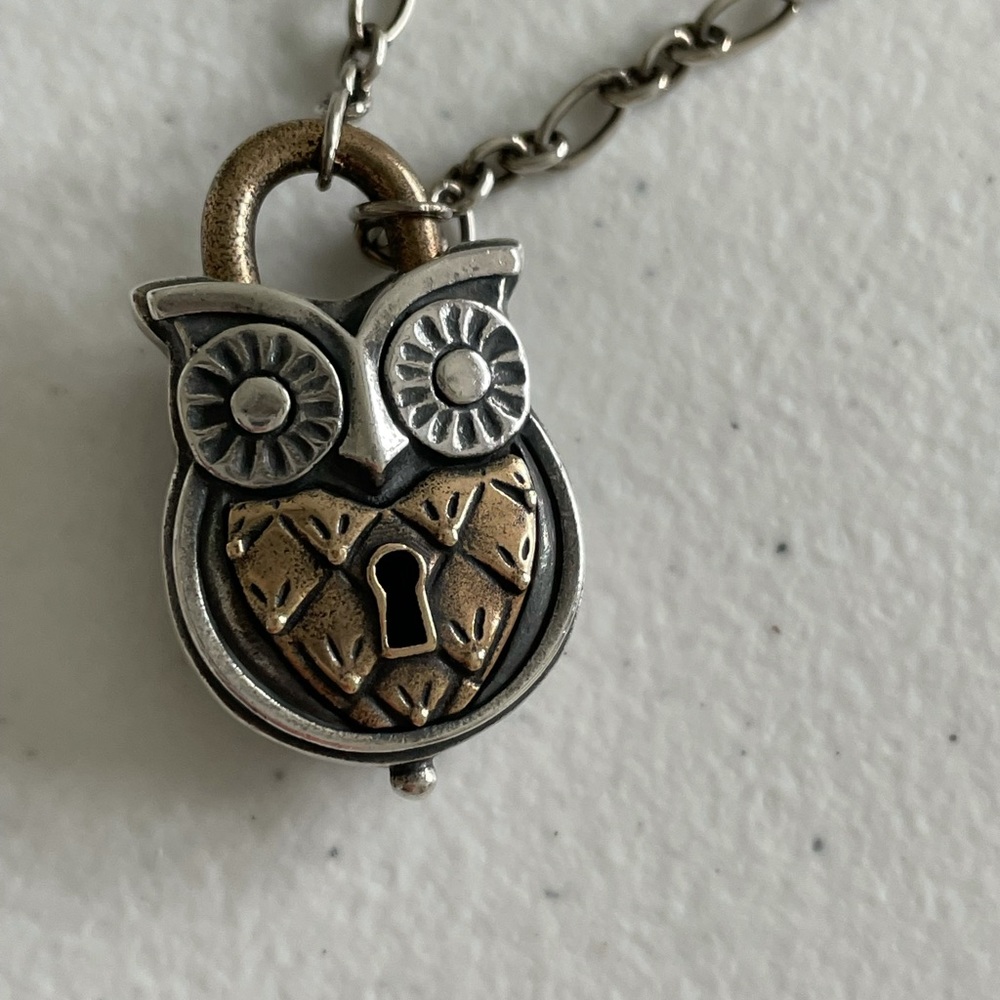 James Avery Owl Lock Necklace SOLD